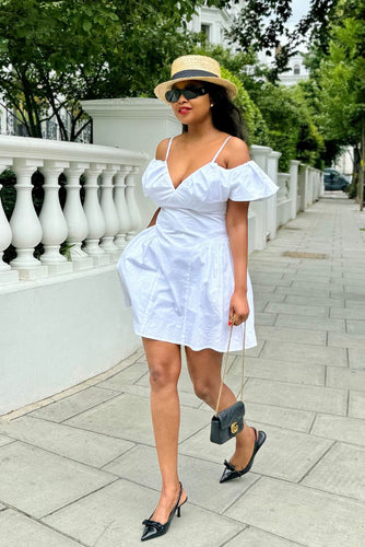 White Poplin Dress